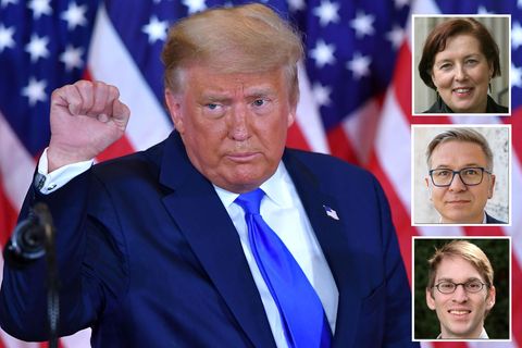 Donald Trump und drei USA-Experten