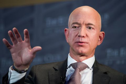 Jeff Bezos spricht im Economic Club of Washington auf der Milestone Celebration