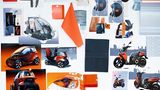 Eine Pinwand des Designteams in der Casa Seat