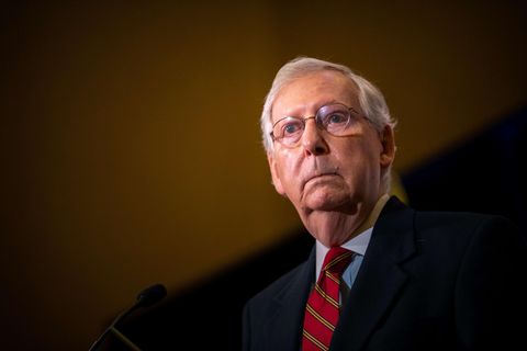 Mitch McConnell, Senator vom Bundesstaat Kentucky und Mehrheitsführer im US-Senat