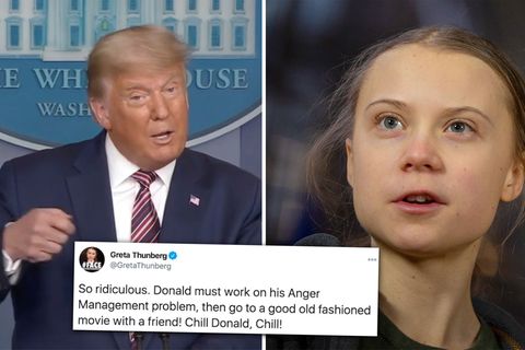 Gretas fiese Twitter-Revanche gegen Trump: "So lächerlich ... Entspann dich, Donald!"