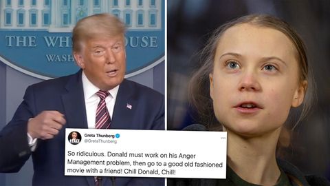 Gretas fiese Twitter-Revanche gegen Trump: "So lächerlich ... Entspann dich, Donald!"