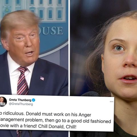 Gretas fiese Twitter-Revanche gegen Trump: "So lächerlich ... Entspann dich, Donald!"