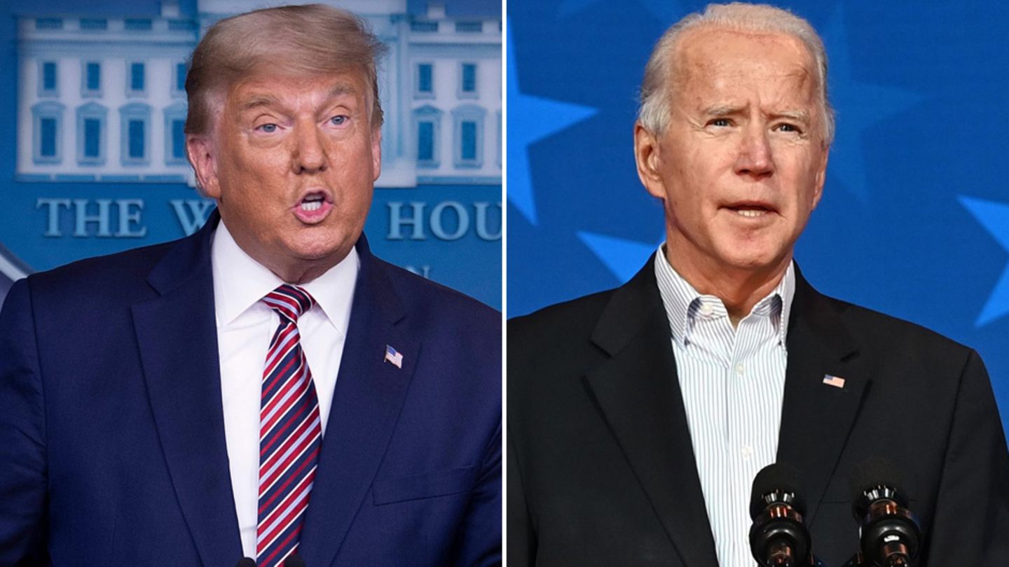 US-Präsident Donald Trump (l.) und sein Herausforderer Joe Biden