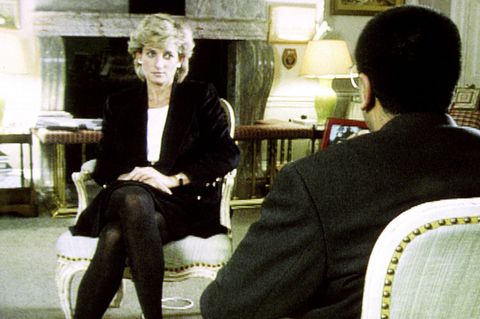 Prinzessin Diana im November 1995 während ihres Interviews mit BBC-Journalist Martin Bashir