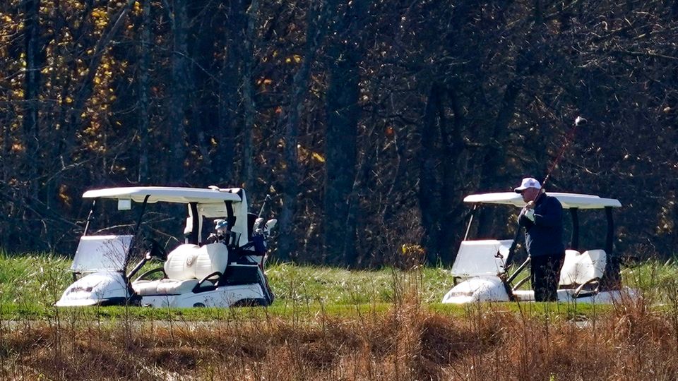 Donald Trump auf dem Golfplatz