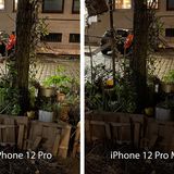 Das iPhone 12 Pro Max benötigt aufgrund des größeren, lichtstärkeren Sensors jedoch häufig eine kürzere Belichtungszeit. Das ist nicht nur praktisch beim Fotografieren, sondern erzeugt auch eine realistischere Lichtstimmung. Denn während das linke Bild aussieht, als wäre der Baum zusätzlich von einem Scheinwerfer angestrahlt worden, ist die nächtliche Szenerie rechts besser erkennbar, ohne dass Details verschluckt werden.