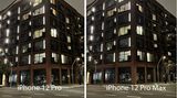 In der Nacht unterwegs in der Hamburger Hafencity. Und im direkten Vergleich wird klar: Bei Situationen wie diesen gibt es kaum Unterschiede zwischen dem iPhone 12 Pro und dem iPhone 12 Pro Max.