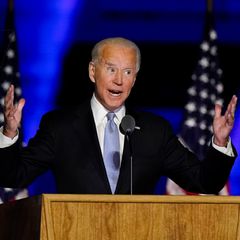 Der designierte US-Präsident Joe Biden hält eine Ansprache in Wilmington, Delaware