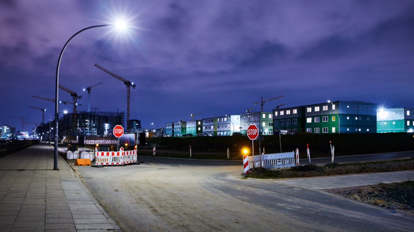 Fotografie: Die Versmannstraße in der Hafencity