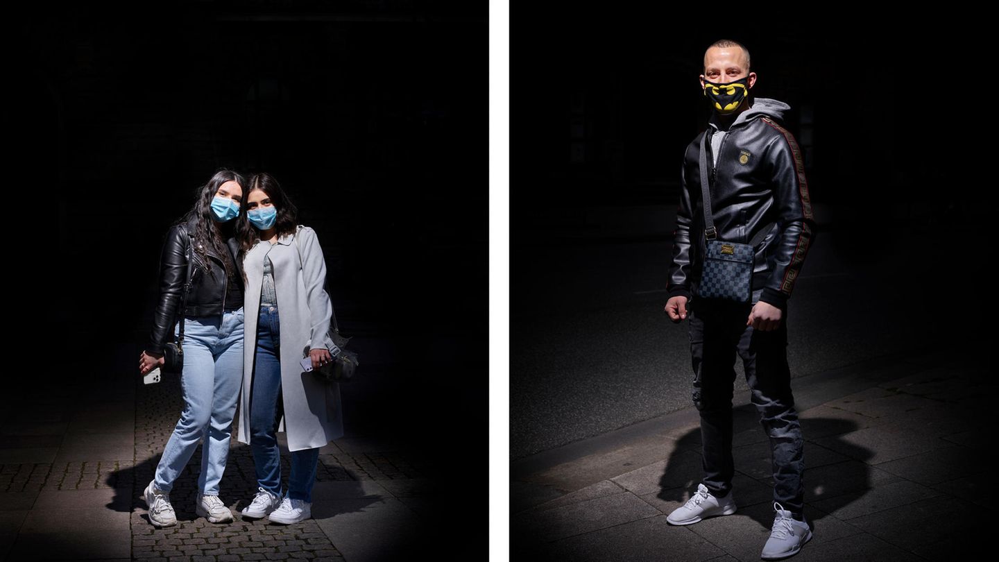 Fotografie: OP-Masken und Batman-Style