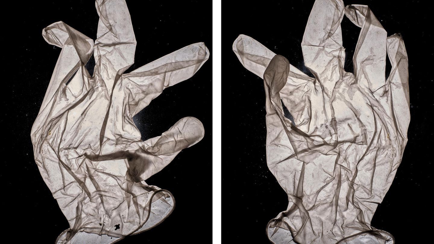 Fotografie: Ein Schutzhandschuh in Nahaufnahme