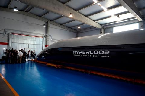 Virgin Hyperloop: Außenansicht der Hochgeschwindigkeitskapsel