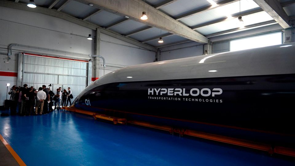 Virgin Hyperloop: Außenansicht der Hochgeschwindigkeitskapsel