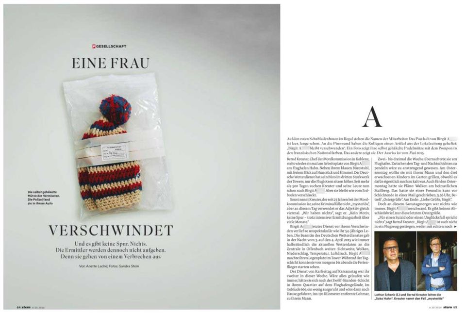 Eine Frau verschwindet stern 41/2016