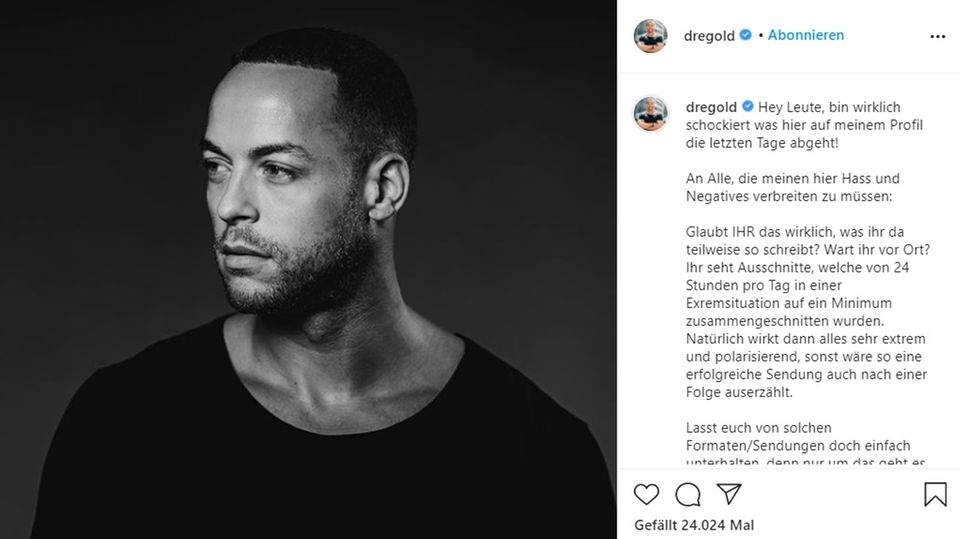 Andrej Mangold veröffentlicht Hasskommentare
