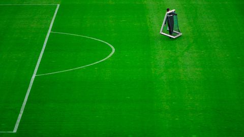 Blick auf Trainingsplatz des FC Schalke 04