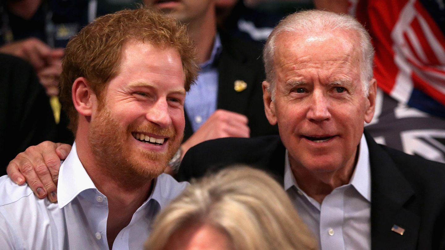 Prinz Harry und Joe Biden