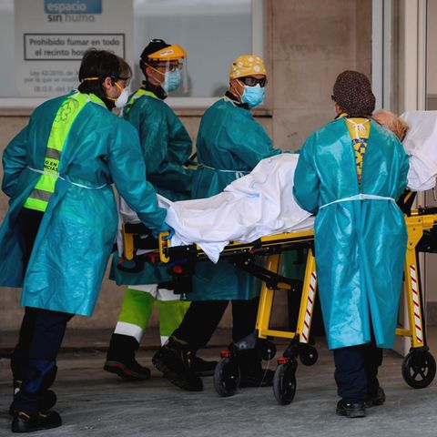 Die Notaufnahmen einer Klinik in Madrid