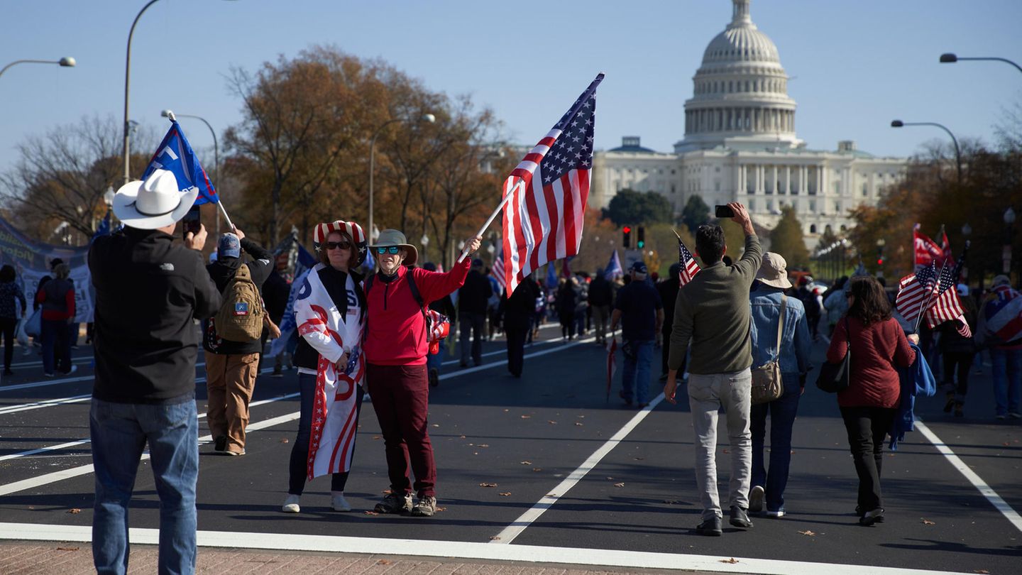 Die Zahlen zum "Million MAGA March" wurden vom Trump-Team zunächst kräftig aufgeblasen