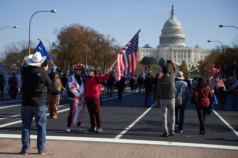 Die Zahlen zum "Million MAGA March" wurden vom Trump-Team zunächst kräftig aufgeblasen