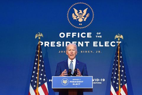 Joe Biden, gewählter US-Präsident und designierter Nachfolger von Donald Trump