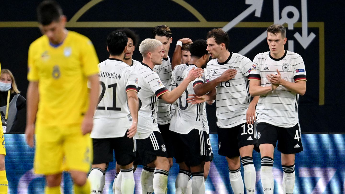 DFB-Elf im Spiel gegen die Ukraine