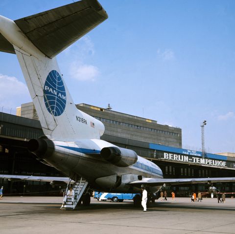 Eine Boeing 727 von Pan American Airways in Berlin-Tempelhof