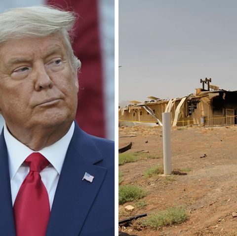 Kombo: Donald Trump und die iranische Atomanlage Natans
