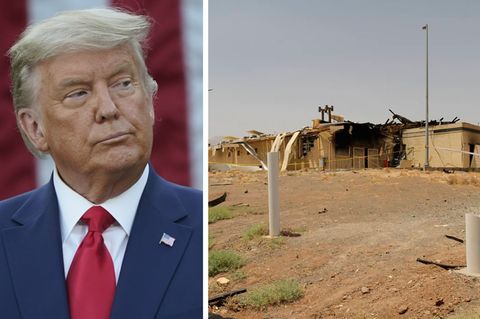 Kombo: Donald Trump und die iranische Atomanlage Natans