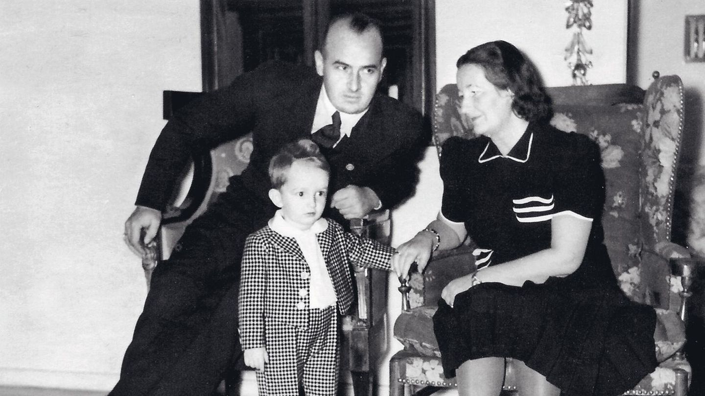 Hans Frank mit Frau Brigitte und Sohn  Niklas