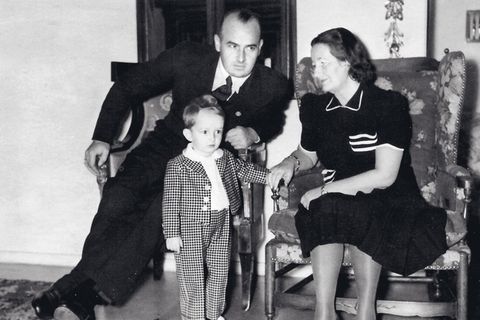 Hans Frank mit Frau Brigitte und Sohn  Niklas