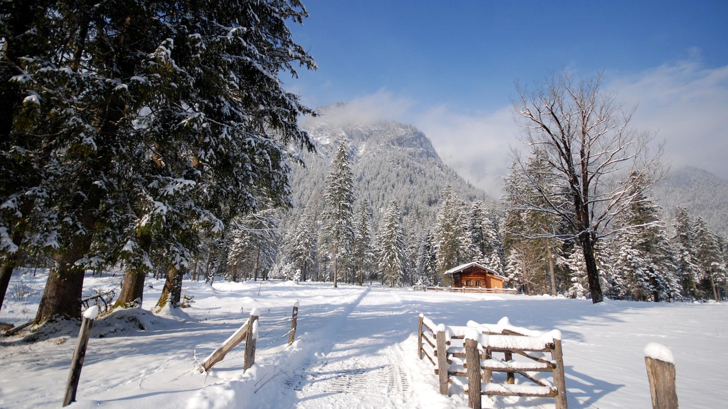 Wandern im Winter: Winterwanderung zur Wildfütterung, Klausbachtal, Berchtesgarden Eine schöne Winterwanderung zur Wildfütterung. Los geht es am Parkplatz Hirschbichlstraße am Hintersee. Auf einem leichten Pfad geht es hoch zwischen den verschneiten Gebirgsstöcken des Hochkalter und der Reiter Alm. Der Weg wird im Winter geräumt und ist auch für Wanderungen mit Kindern geeignet. Wer noch länger wandern möchte, kann noch einen Spaziergang um den Hintersee anschließen. Winterwanderung zur Wildfütterung, Klausbachtal, Berchtesgarden Eine schöne Winterwanderung zur Wildfütterung. Los geht es am Parkplatz Hirschbichlstraße am Hintersee. Auf einem leichten Pfad geht es hoch zwischen den verschneiten Gebirgsstöcken des Hochkalter und der Reiter Alm. Der Weg wird im Winter geräumt und ist auch für Wanderungen mit Kindern geeignet. Wer noch länger wandern möchte, kann noch einen Spaziergang um den Hintersee anschließen.