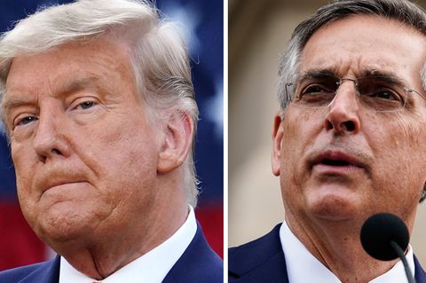 Kombo: Donald Trump und Brad Raffensperger