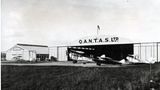 Die Qantas-Hangars in Eagle Farm, Brisbane, Ende der 1920er Jahre