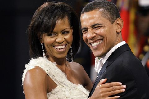 Barack und Michelle Obama auf einem Ball zu den Feierlichkeiten seiner Amtseinführung im Januar 2009