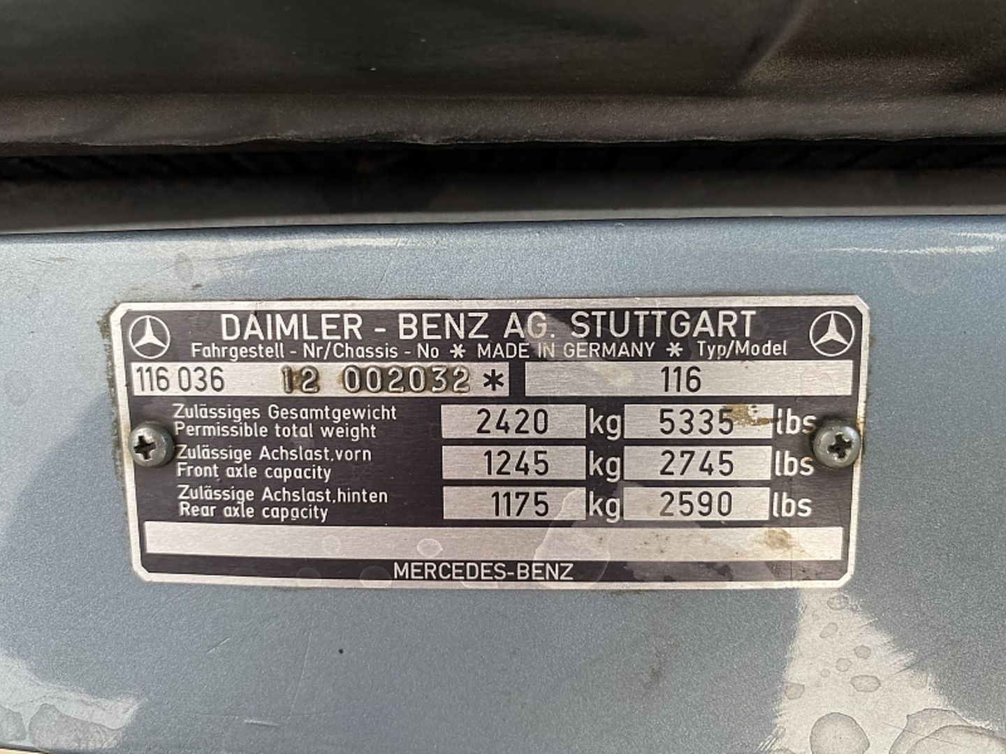 Mercedes 450 SEL 6.9 - Baureihe W 116