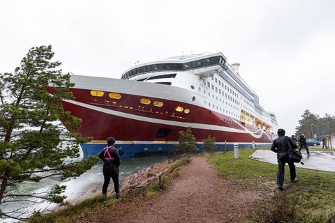 News am Wochenende: Viking "Grace" in der Nähe der Åland-Inseln in Finnland