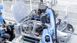 In der Factory 56 in Sindelfingen wird die elektrische Luxuslimousine EQS vom Band laufen