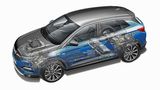 Der Opel Grandland X Hybrid4 basiert auf der elektrifizierten EMP2-Plattform
