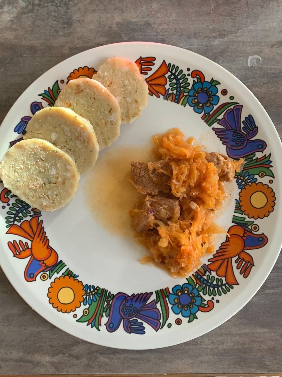 Krautfleisch mit Knödel Krautfleisch mit Knödel