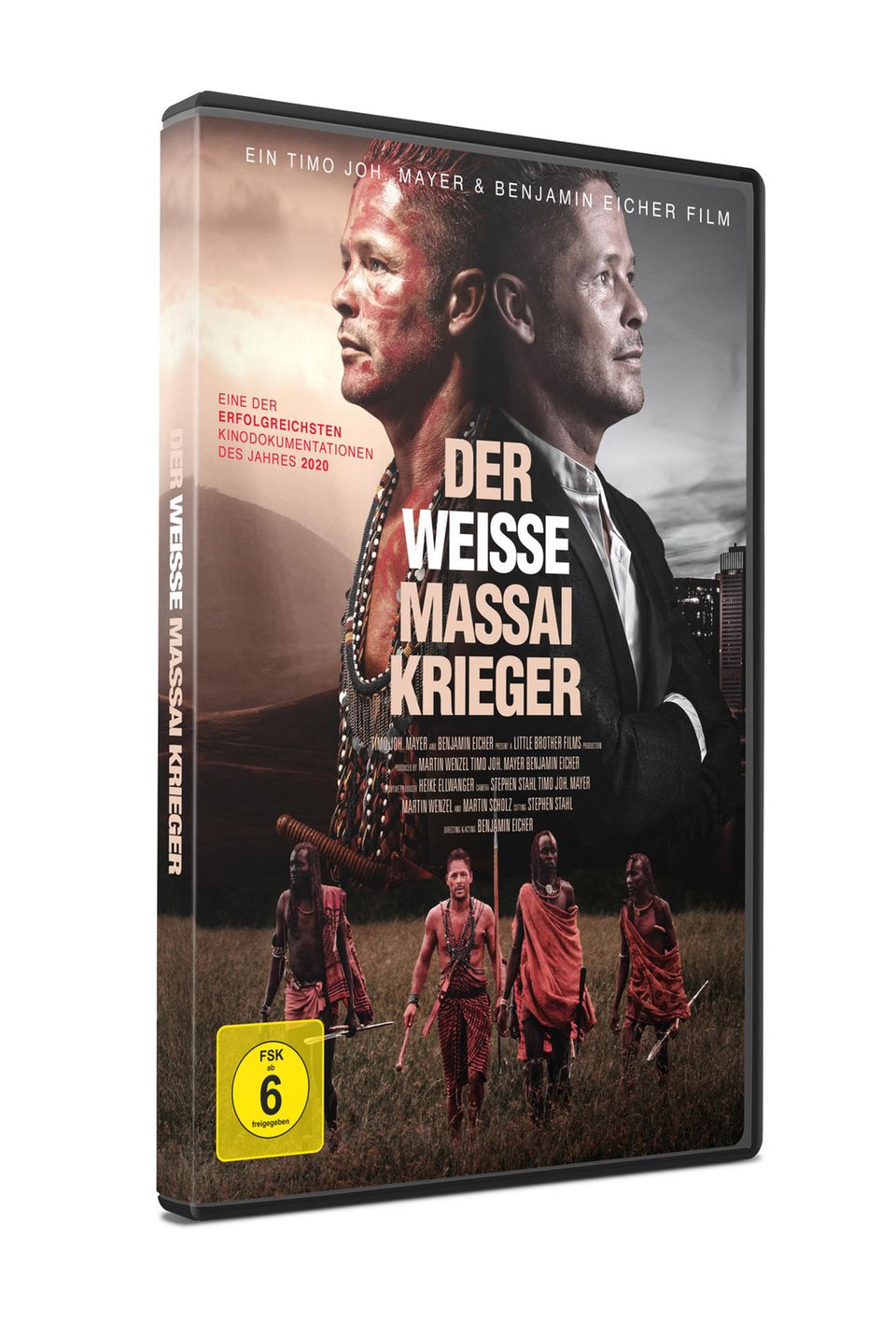 DVD-Cover vom Dokumentar-Film "Der weiße Massai-Krieger".