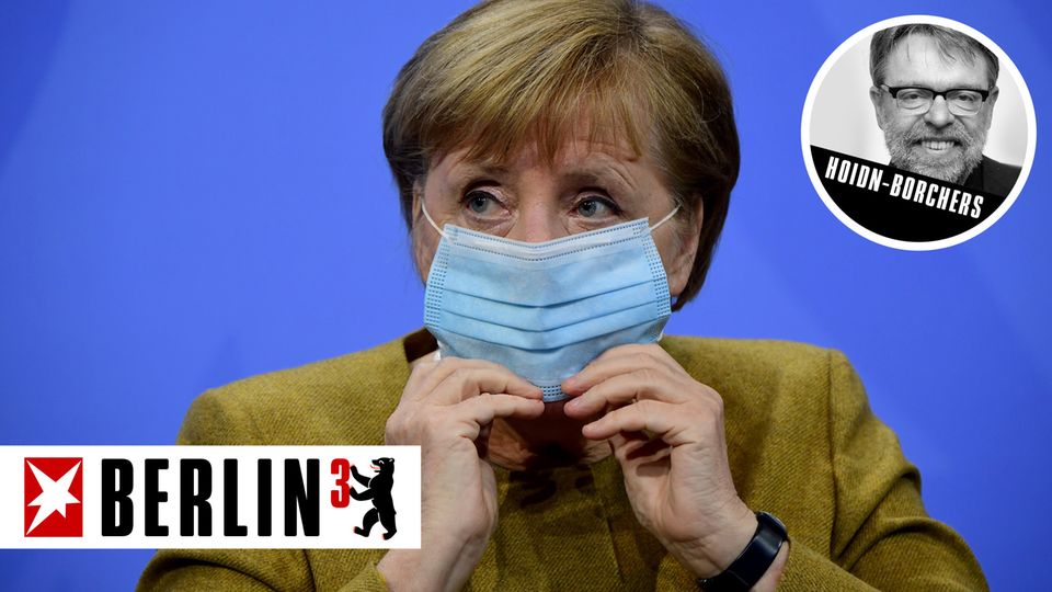 Berlin hoch 3 von Andreas Hoidn-Borchers zum Corona-Gipfel mit Merkel