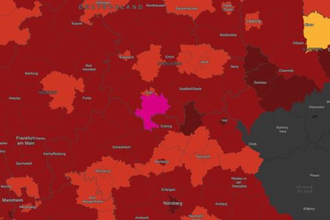 Extreme Ansteckungsrate: Alarmstufe Rot reicht nicht mehr aus: RKI vergibt für Corona-Superkreis eine neue Farbe