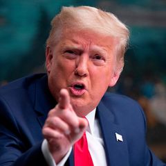 US- Präsident Donald Trump im Weißen Haus in Washington