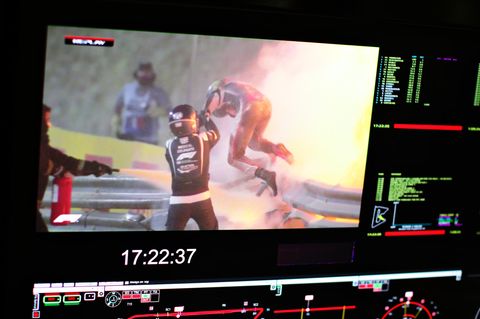Ein Adventswunder: Romain Grosjean entkommt knapp der Flammenhölle in Bahrain