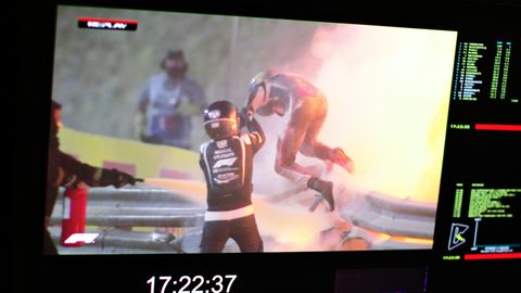Ein Adventswunder: Romain Grosjean entkommt knapp der Flammenhölle in Bahrain
