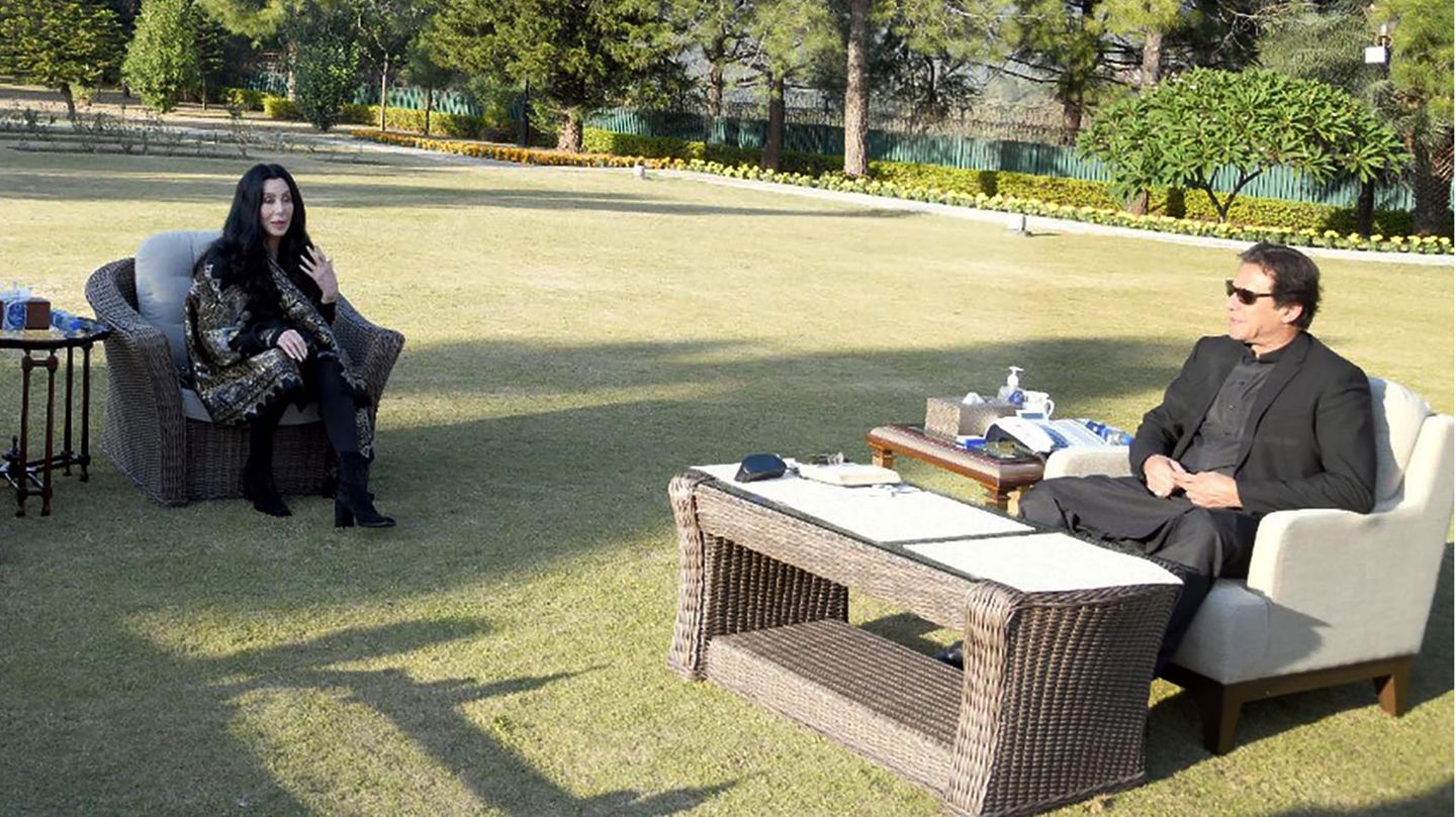 Cher und Imran Khan