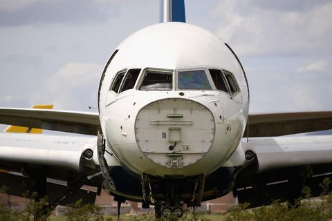 Für immer ausrangiert: ein Airliner im  Pinal Airpark, Arizona
