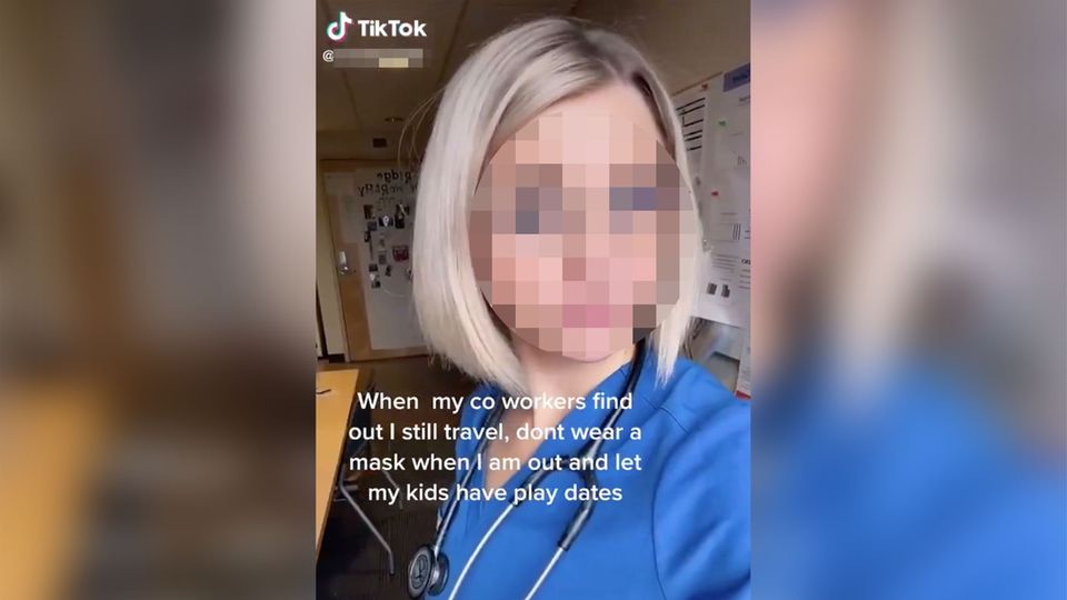 Kontroverses Tiktok-Video: Krankenschwester missachtet Corona-Regeln im Privaten
